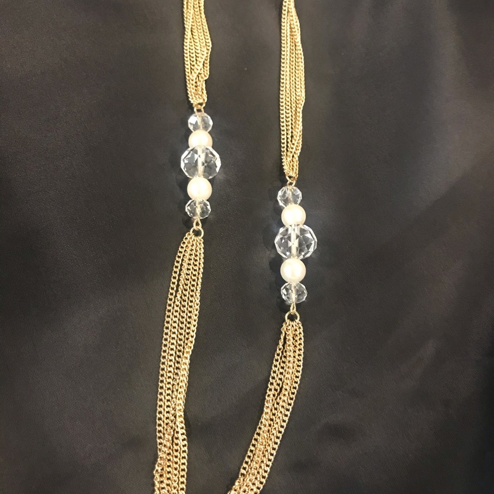 Gold chain and Bead necklace